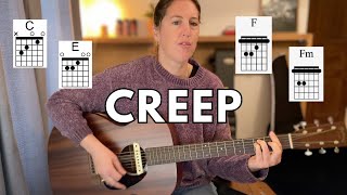 CREEP  RADIOHEAD  Cover guitare  accords  Solo [upl. by Aigroeg738]