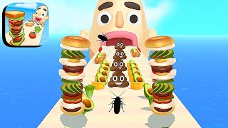 Top Satisfying Mobile Game ‎‎‎‎‎Sandwich Runner Max Level 693717 Game [upl. by Illom]