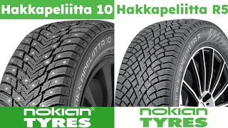 Studded vs Studless Nokian Hakkapeliitta 10 vs Nokian Hakkapeliitta R5 [upl. by Asyram]