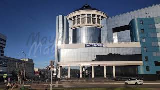 Saransk Russia Main Post Office Bolshevistskaya Street Summer Day [upl. by Harvard]