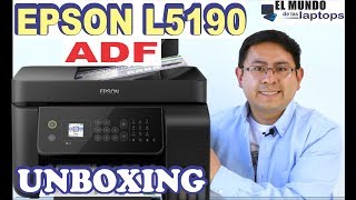 Impresora Epson L5190 Unboxing Review ADF [upl. by Nisaj]