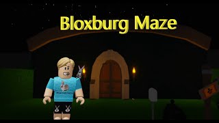 Trying To Do Maze In Roblox Bloxburg [upl. by Aenit]