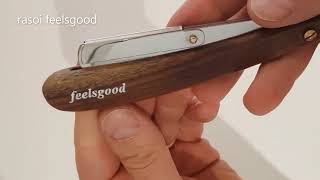 Rasoio Shavette FEELSGOOD Recensione e tutorial su come montare la lama al rasoio a mano libera [upl. by Saphra]