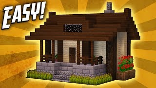 Minecraft How To Build A Small Survival House Tutorial 5 [upl. by Aseuqram654]