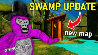 NEW Gorilla Tag SWAMP UPDATE new map amp mouth animations [upl. by Haman]