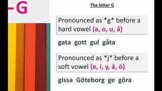 Swedish Alphabet  Lesson 3  Soft amp Hard Vowels [upl. by Nilhtac]