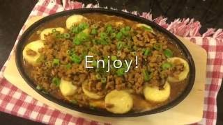 Sizzling Hot Plate Tofu Recipe 铁板日本豆腐 [upl. by Danielle]