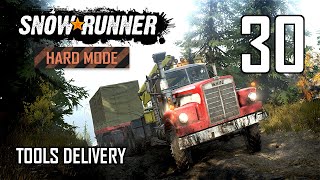 SnowRunner Hard Mode Strategic Walkthrough Ep 30  Tools Delivery [upl. by Gwenni626]