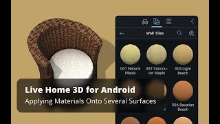 Applying Materials Onto Several Surfaces  Live Home 3D Android Tutorials [upl. by Emya]