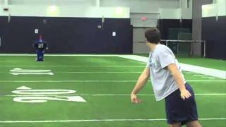 Johnny McEntee UConn QB Amazing Trick Shot Quarterback [upl. by Hewe]