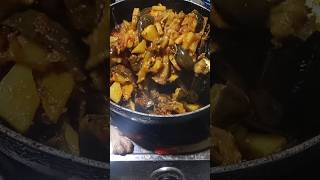 Aalu Began ki sabji 😘🙏cuterasoi shorts youtubeshorts sabji ytshorts fypシ゚viral yummy [upl. by Eislel]