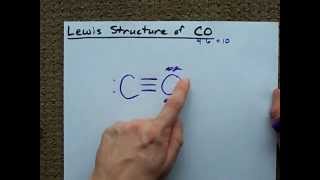 Lewis Structure of CO Carbon Monoxide [upl. by Meier]