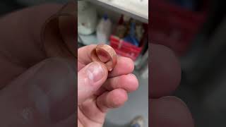 Making a hammered copper ring diy handmade copper metal jewllery [upl. by Peskoff]