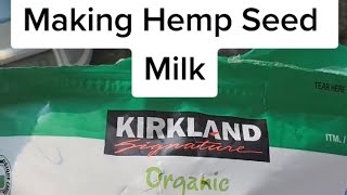 Making Hemp Seed Hearts Milk recipes healthyrecipes [upl. by Asor]