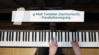 gMoll Tonleiter harmonisch in Parallelbewegung [upl. by Eldwun]