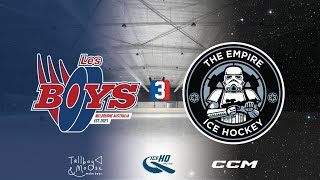 Les Boys v Empire  Div 3  5th November  IceHQ Rec League ice hockey [upl. by Cecile248]