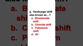 Chloride shift hamburger shift gk in Hindi medium neet  nursing entrance preparation [upl. by Zeus26]