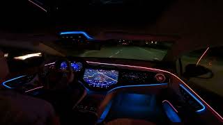 ASMR Highway No Talking No Music No Ads Mercedes EQS [upl. by Whallon145]