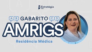 Gabarito AMRIGS 2023  Residência Médica  Correção de Prova ao vivo [upl. by Anazraf270]