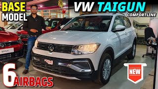 Volkswagen Taigun Comfort line Variant with 6 AIRBAGS 🔥 l VW Taigun Base model Review ✅✅🔥 l MRCars [upl. by Nylasor350]