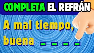 🎯 ¿Puedes Completar el Refrán 🤔  Edición 2024 🧠 trivia [upl. by Gordy356]