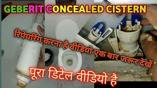 HOW TO REPAIR GEBERIT CONCEALED CISTERN MUST WATCH [upl. by Epilihp]