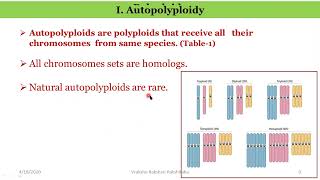 Polyploidy and its SIgnificance  Part I Numerical Chr Aberr [upl. by Anaihs778]