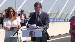 20150925  PRH  Inauguración Puente de La Constitución 1812 [upl. by Nappy]