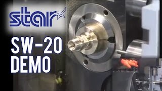 Star Micronics SW20 Sliding Head Lathe Video Demonstration [upl. by Reames605]