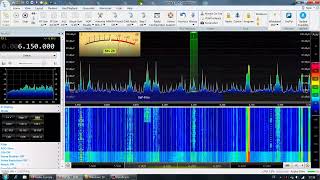 Radio Europa 24 auf Kurzwelle AM 6150 khz ► SDR console SDRPlay 📻 RSPdx SDRangel 🌞 Langdrahtantenne [upl. by Triley]