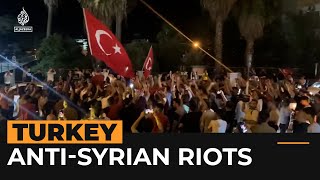 AntiSyrian riots spread in Turkey  Al Jazeera NewsFeed [upl. by Plafker]