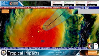 20241008 Hurricane Milton Update CAT4 Dangerous Hurricane Headed for WestCentral FL Coast SISE [upl. by Ikcir]