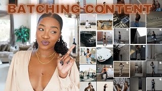 HOW TO BATCH CONTENT FOR INSTAGRAM  TIPS on creating Consistent Content [upl. by Yracaz743]