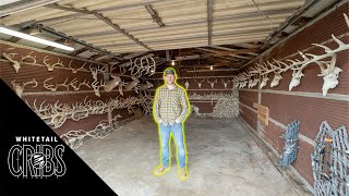 Whitetail Cribs Garage FILLED With GIANT Bucks and AMAZING Shed Collection [upl. by Anim624]