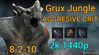 Predecessor Grux Jungle S3 Game 11  Fun Crit Game [upl. by Lebasiram814]