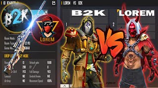 B2K VS LOREM  ONLY AWM LEGENDS ROOM  BEAST MATCH  تحدي ملوك القناصة بين بورن تو كيل و لورام [upl. by Aliab]