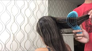 ASMR  Escovando os cabelos  Brushing hair  mexendo no cabelo [upl. by Caravette754]