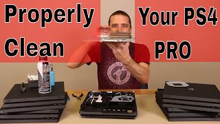 PS4 Pro Proper Cleaning  Vents Fan and Heatsink Cleaning Tips [upl. by Tarrance]