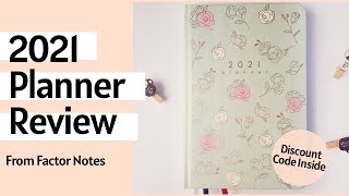 2021 Planner Review  Discount Code Inside  From Factor Notes [upl. by Yannodrahc]