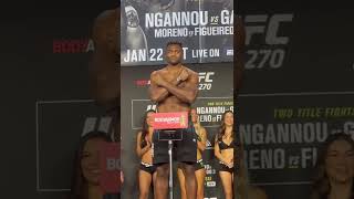 Francis Ngannou Final Faceoff with Ciryl Gane  UFC 270 [upl. by Khalid]