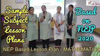 Subject Wise NEP 2020 based Lesson Plan Samples for Teachers of CBSE Affiliated Schools [upl. by Goldman]