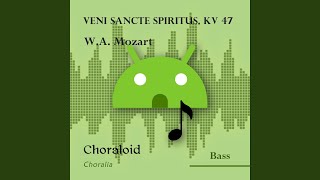 Veni Sancte Spiritus KV 47 Bass Voice with metronome [upl. by Erdeid]