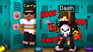 I GOT BULLIED BY DASH IN MINECRAFT SCHOOL [upl. by Nani]