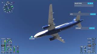 Microsoft Flight Simulator – Slovak Airlines Airbus A320200 from Bratislava to London–Heathrow [upl. by Shiroma]