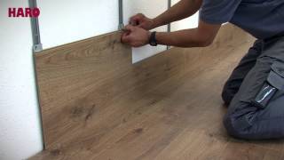 Installation instructions for quotFloor on the Wallquot – HARO Laminate English [upl. by Marlow40]