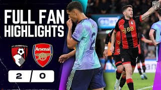 MISTAKES POP ARSENALS CHERRY Arsenal ROBBED Bournemouth 20 Arsenal Highlights [upl. by Anelet]