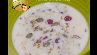 Oatmeal kheer recipe  Oats ki Kheer oatmeal oatsrecipe instantdessert indianfood oatskheer [upl. by Noda]