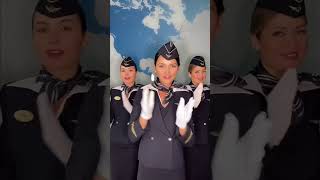 Flight attendants on Russian Airlines  These ladies work for Aeroflot [upl. by Laure]