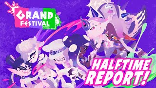 🔴GRAND FESTIVAL HALFTIME REPORT Whos WINNING👀 NEW STAGE  SONG PastPresentFuture in SPLATOON 3 [upl. by Annaig4]