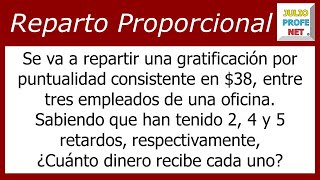 REPARTO PROPORCIONAL INVERSO [upl. by Odell]